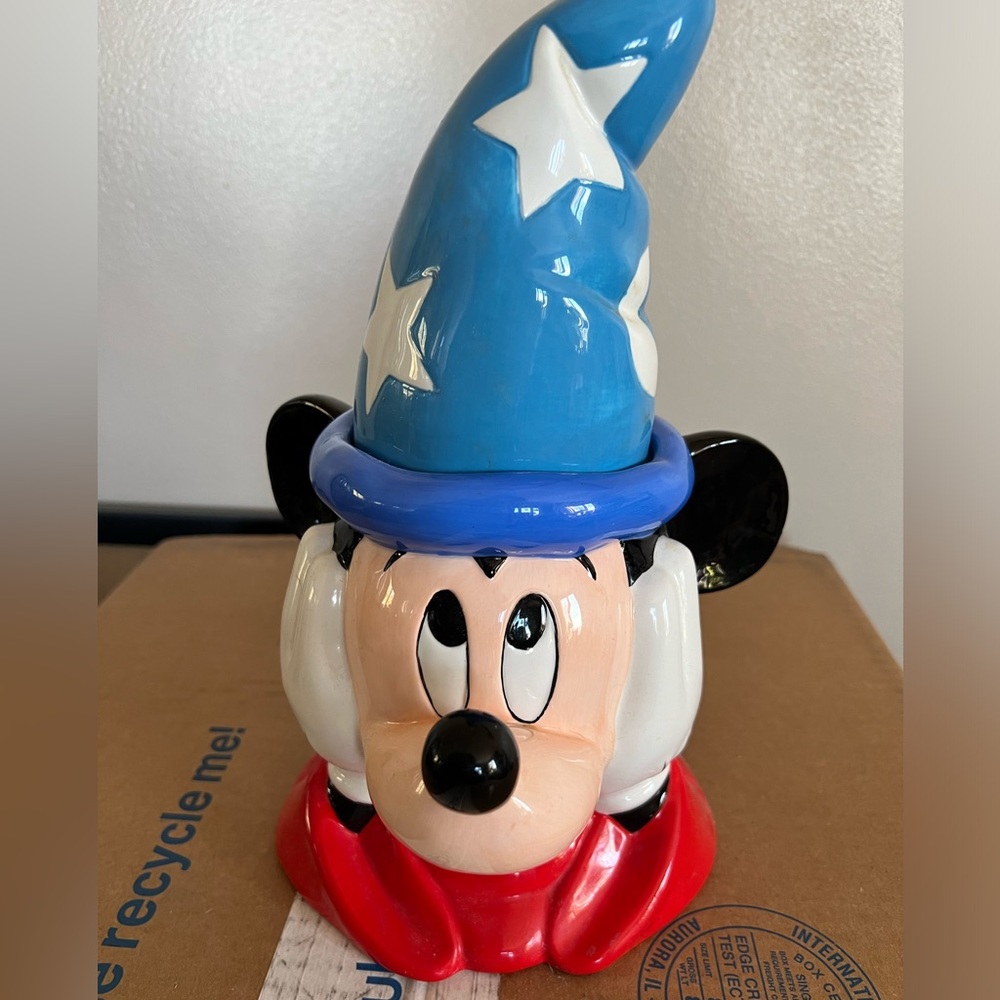 Mickey Mouse sorcerer cookie jar
